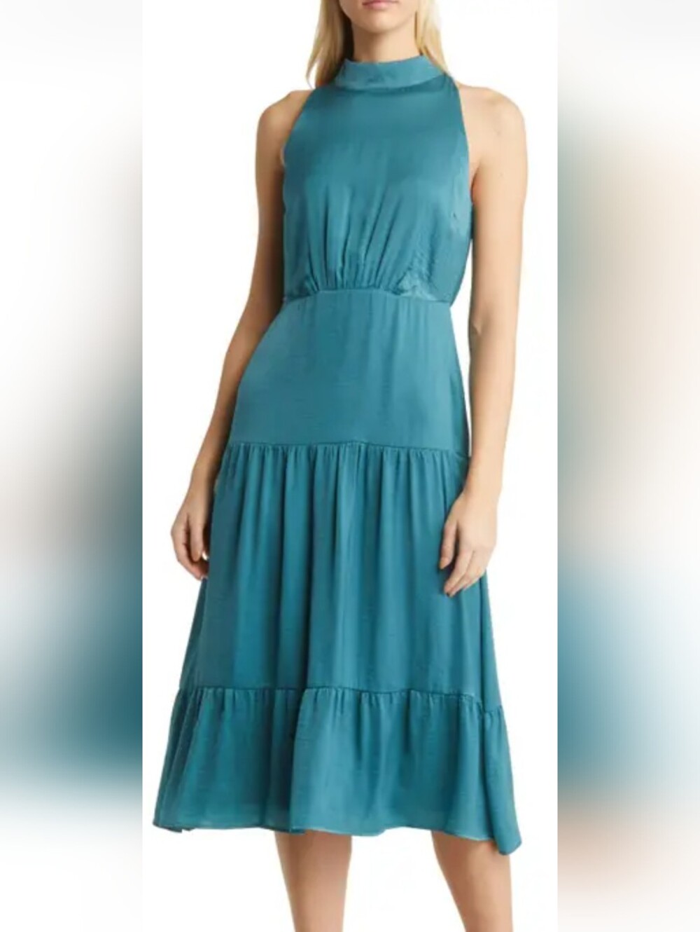 (31)NWT  Sam Edelman sleeveless tiered dress, Sz 10